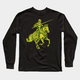 Medieval Knight on Horseback - Jousting Long Sleeve T-Shirt